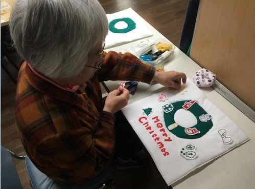 クリスマスキルトの様子