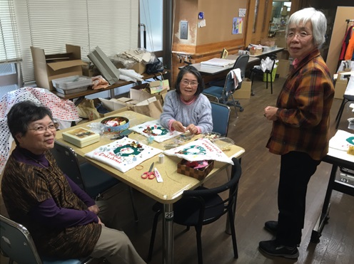 クリスマスキルトの様子